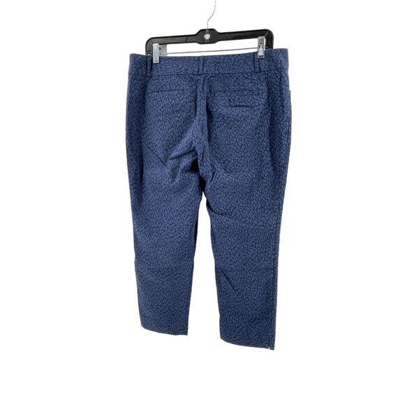 Banana Republic Jackson Fit Blue Flat Front Tapered Leg Crop Pants Size 33W - Picture 5 of 12